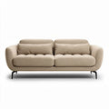 Modern 3-seater sofa with removable cushions in green fabric 240 x 100 x 85cm