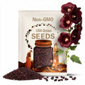 Dark Red Hollyhock Seeds - Showy Blooms - Tall Flower Spikes - Attracts Pollinators - Drought Tolerant - Plant in Spring/Fall #8090a