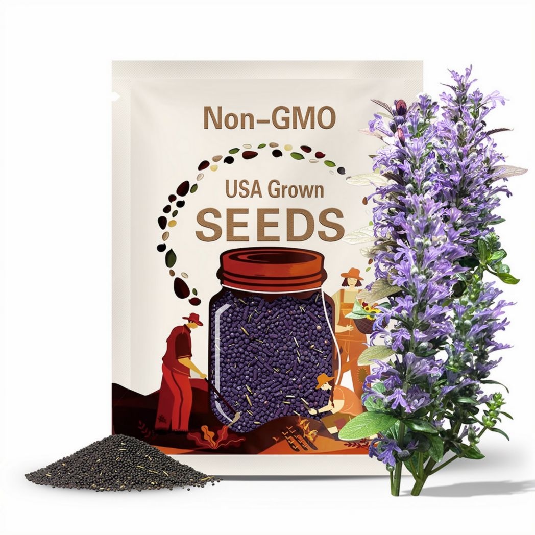 Sacred Purple Krishna Tulsi Seeds Organic, Non-GMO