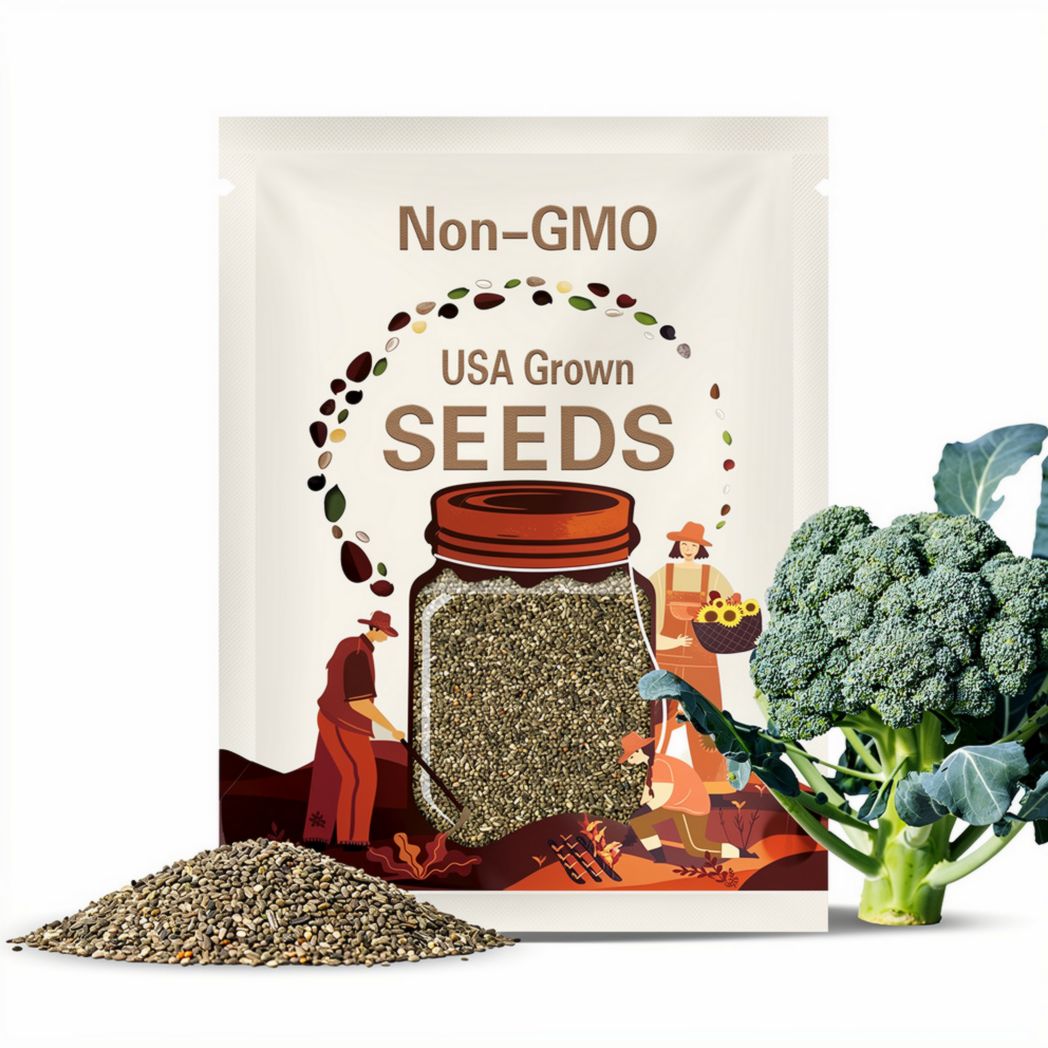 Waltham Broccoli Seeds  250 Fresh Non-GMO Heirloom Vegetable Seeds | Easy Grow Garden Veggies