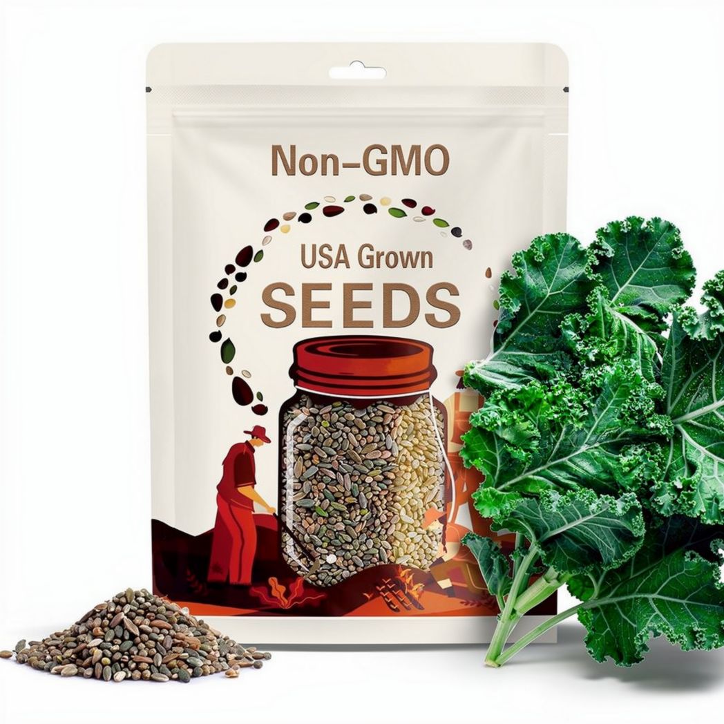 Kale Siberian  20 seeds Easy grow and Tasty. Seeds for planting home garden seeds vegetable gardening + Free Gift  Limited offer Order Now!