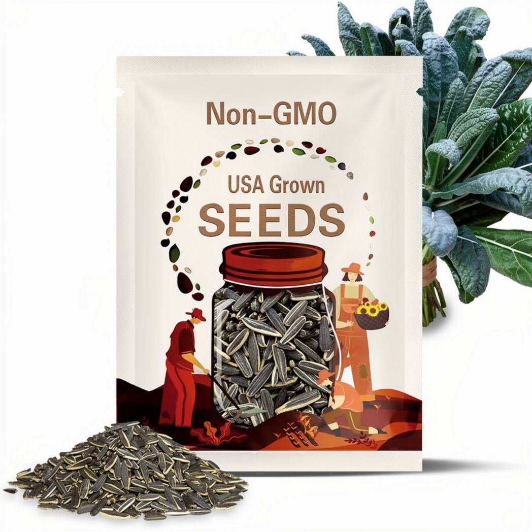 Organic Lacinato Nero Kale Dinosaur Four Season Heirloom Staple Crop
